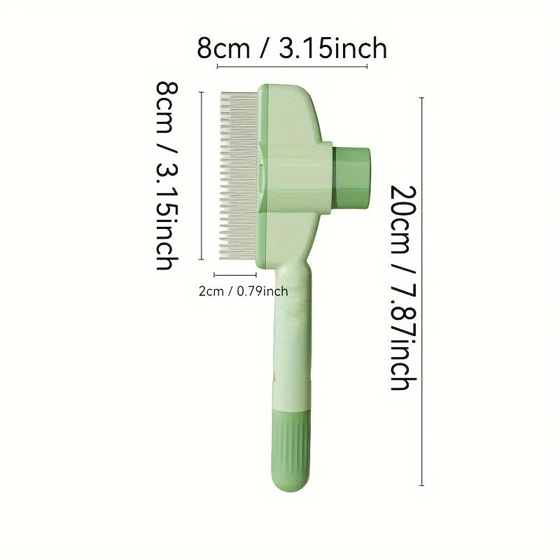 Pet Hair Remover Brush – Grooming Comb for Long-Haired Dogs & Cats